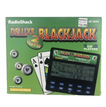 Vintage Radio Shack Electronic Blackjack Deluxe LCD Handheld 1996 Tandy ... - $28.50