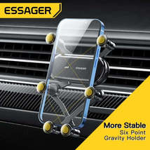 Essager Six Points Gravity Car Phone Holder Air Vent Clip GPS Mount Stand For iP - £10.21 GBP