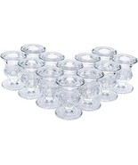 Hosley Set of 18 Glass Taper Candle Holders 2.5 Inches - $36.92 CAD