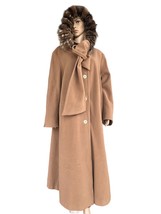 Koehler Krenzer long coat, cashmere , real fur, DE46, UK20 - $430.00