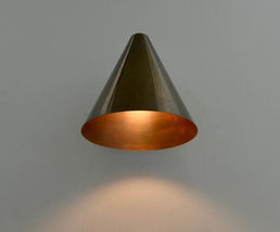 1 Light Handmade Vintage Wall Sconce Mid Century Raw Brass light Fixture - £160.42 GBP