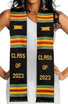 Kente Stole Class of 2023 Graduation Stole Celebrate Our Culture African America - £14.44 GBP