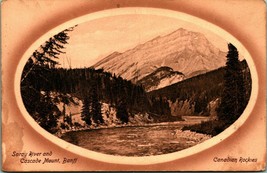 Spray River and Cascade Mount Banff Alberta Canada 1910s DB Postcard - $16.78