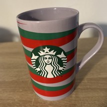 Starbucks Purple Green &amp; Red Ribbon Christmas Coffee Tea Mug 11 oz 2020 - $263.19 MXN