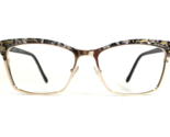 L.A.M.B Eyeglasses Frames LAUF085 GLD Black Gold Square Full Rim 55-17-145 - £37.37 GBP