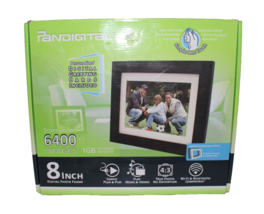 Pandigital 8" LCD Photo Frame Stores 6400 Images Simple Operation No PC ... - $29.99