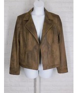 CHARLIE B Vintage Faux Suede Perfecto Cropped Jacket Truffle NWT XXL - $148.49