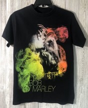 Bob Marley Reggae Zion Rootswear T-Shirt Men&#39;s Size Small Black Rare Gra... - £11.83 GBP
