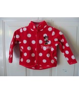 Disneyland resort Red/White Fleece Jacket Size 6 Months Girl&#39;s NEW - £13.78 GBP
