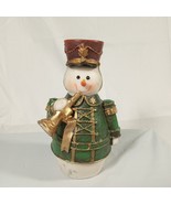 Jubilee Giftware Snowman Soldier Decorative Figurine w/Trumpet Christmas... - £11.59 GBP