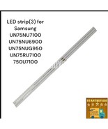 LED strip(3) for Samsung UN75NU7100 UN75NU6900 UN75NUG950 UN75RU7100 750... - $380.00 MXN
