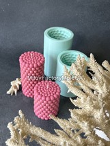 Bubble Cylinder Candle Mold - Cylindric Candle Mold - Pillar candle mold - $26.59+