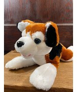 Black and Tan Beagle or Hound Dog Plush Laying Down Dog Blue Eyes Fair P... - £11.37 GBP