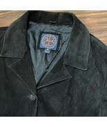 Harold’s Women’s Black Suede Leather Blazer Jacket Vtg 12 - $48.39