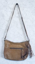 Margot New York Leather Crossbody Purse Handbag Tassel Butterscotch Colo... - $24.63