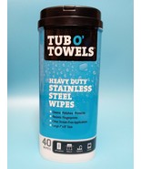 Tub O&#39; Towels Heavy Duty Stainless Steel, 40-Ct. TW40-SS - £8.31 GBP