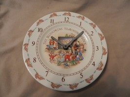 The Bunnykins Teaching Clock China Wall Clock Royal Doulton - £31.47 GBP
