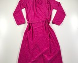 HUMANOID Hemd Kleid Damen Medium Pink Abstrakt Überall Bedruckt Langärme... - $121.18