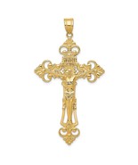 GP 14k INRI Fleur De Lis Crucifix Pendant - $2,750.00