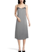 $110 Ann Taylor Factory Lunar Shadow Satin Sleeveless Midi Dress Size XS NWOT - £13.13 GBP