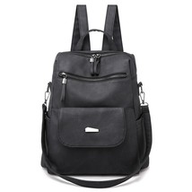 Leather Backpack Women Pu Bag Vintage Bagpack School Bags For Teenage Girls Back - £62.87 GBP