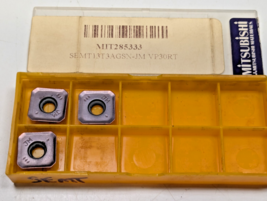 Pack of 3 MITSUBISHI BRAND Carbide Inserts SEMT13T3AGSN-JM VP30RT - $364.44 MXN