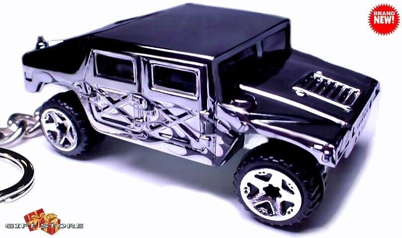 RARE KEYCHAIN SILVER HUMMER H1 CUSTOM Ltd Ed. GREAT GIFT or DESK DISPLAY