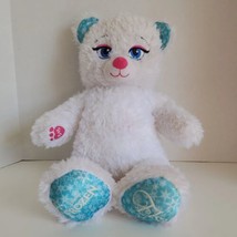 Build A Bear Disney Frozen Elsa White Sparkle Plush Teddy Bear Stuffed 17” - £6.75 GBP