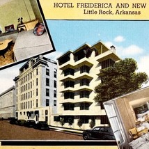 Hotel Freiderica And Annex Postcard Little Rock Arkansas 1930s PCBG11A - £15.65 GBP