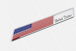 United States American USA Flag Car 3D Sticker Decal Nameplate Emblem De... - $15.74
