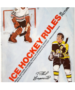 1971 Ice Hockey Rules Tony &amp; Phil Esposito Illustrated Vintage PB Book DWO7 - $548.28 MXN