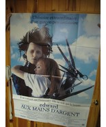 Edward Scissorhands Poster French Movie Vintage Johnny Depp Winona Ryder - $8,385.01 MXN