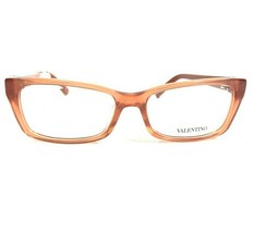 Valentino Eyeglasses Frames V2615R 506 Clear Orange Cat Eye Crystals 52-... - £95.41 GBP