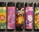 JIMI HENDRIX ABSTRACT CLASSIC POSE LOGO ELECTRONIC LIGHTER NEW SET OF 5 - £10.24 GBP