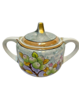 Noritake Sugar Bowl Lemon Tree Vintage Hand Painted with Handles and Lid - $13.25