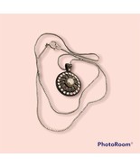 vintage sterling silver 925 Pearl Sunflower Pendant - $211.14 CAD