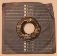 Ray Charles: Baby, Don&#39;t You Cry/My Heart Cries Out 45 RPM 7&quot; Single Vin... - £4.63 GBP