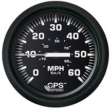 Faria Euro Black 4&quot; Speedometer 60MPH (GPS) [32816] - £94.25 GBP