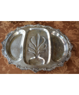 W &amp; S BLACKINTON 21” Fine Silver Plate Serving Tray Chippendale Platter ... - $45.00