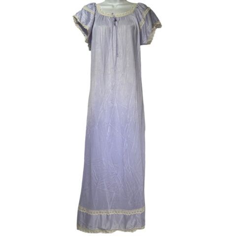 Primary image for durelle lingerie nylon lace chiffon nightgown size S