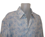 $300 Paul &amp; Shark Italy L/S Cotton/Linen Button Down Floral Shirt Men&#39;s ... - $59.36