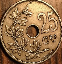 1909 Belgium 25 Centimes Coin Pièce De 25 Centimes De Belgique - £1.89 GBP