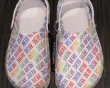 Bebe Girls Sandals  Slingback Clogs White Multi Rubber Water Shoes Sz 13... - $16.99