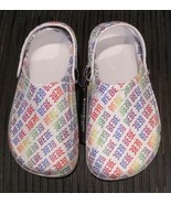 Bebe Girls Sandals  Slingback Clogs White Multi Rubber Water Shoes Sz 13... - $285.40 MXN