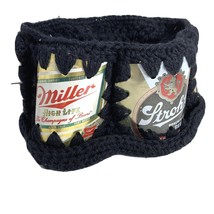 Beer Can Crochet Party Hat Falls City Strohs Miller Decor Handmade USED Vintage - £10.18 GBP