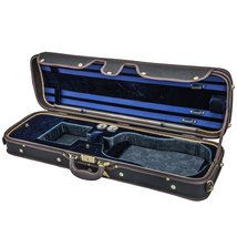 Sky Violin Oblong Case VNCW02 Solid Wood with Hygrometers Black/Blue - $159.99