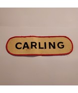 Vintage Carling Brewery Beer Jacket Uniform Large 9.6&quot;x2.75&quot; Patch  - £10.00 GBP