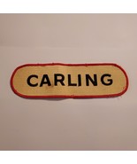Vintage Carling Brewery Beer Jacket Uniform Large 9.6&quot;x2.75&quot; Patch  - $12.75