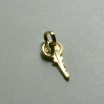Mini 14K Yellow Gold Key Charm Pendant &amp; Bale 4 Necklace or Bracelet, Un... - $170.99