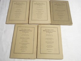 5 The Papers of the Bibliographical Society of America  1942-1948 - £7.85 GBP